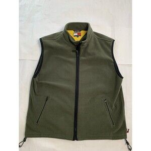 Tommy Hilfiger Fleece Vest Mens XL Green Vintage Outdoor Fishing Hiking